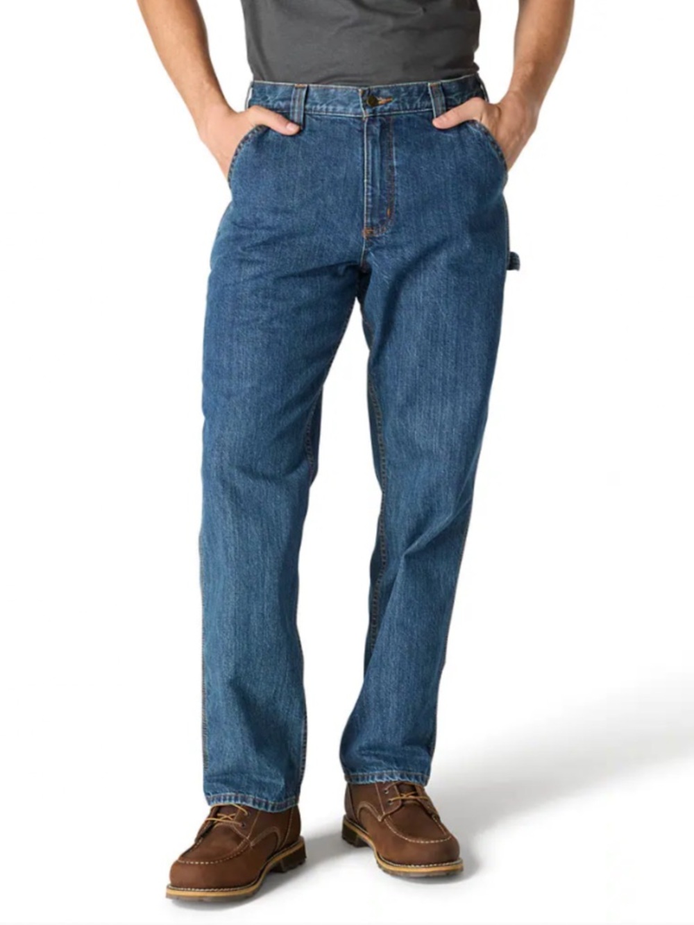 Carhartt Straight-Leg Loose Fit Denim Dungaree Pants